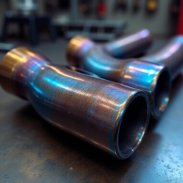 Titanium exhaust fabrication